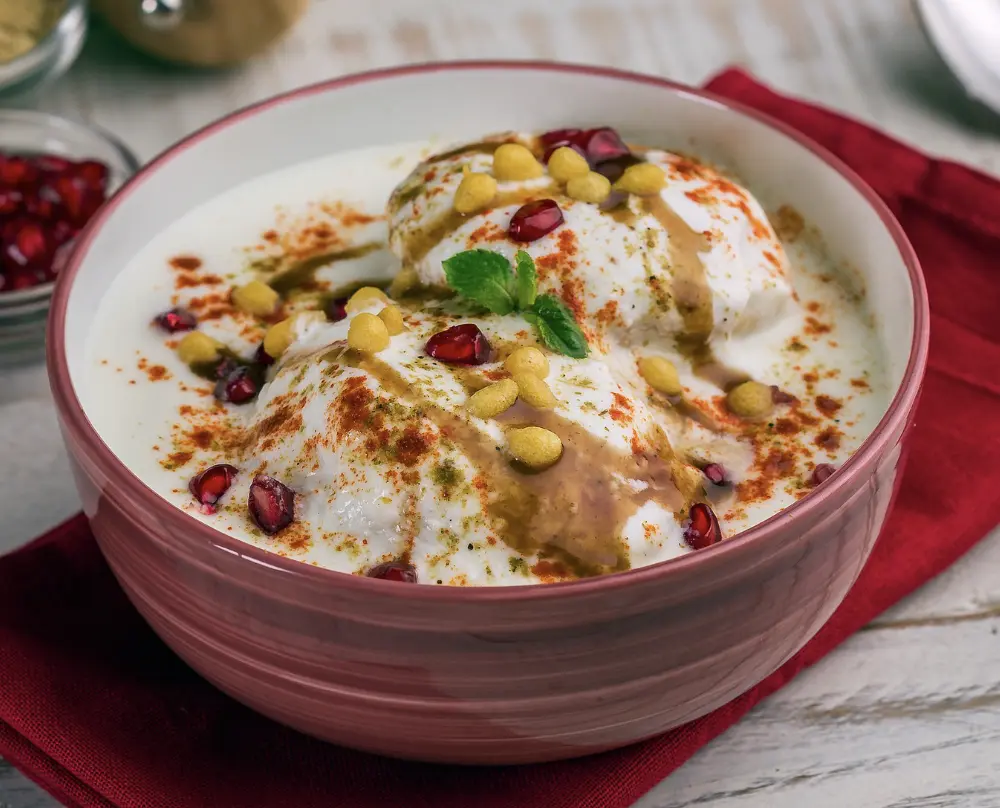 Delicious Dahi Bhalla at Uncle's Tiffin & Pizza in Edmonton, AB